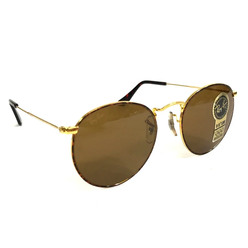 Vintage B&L Ray-Ban Sunglasses W2185 XRAS Gold Tortoise 1994 Olympics B-15 Lens